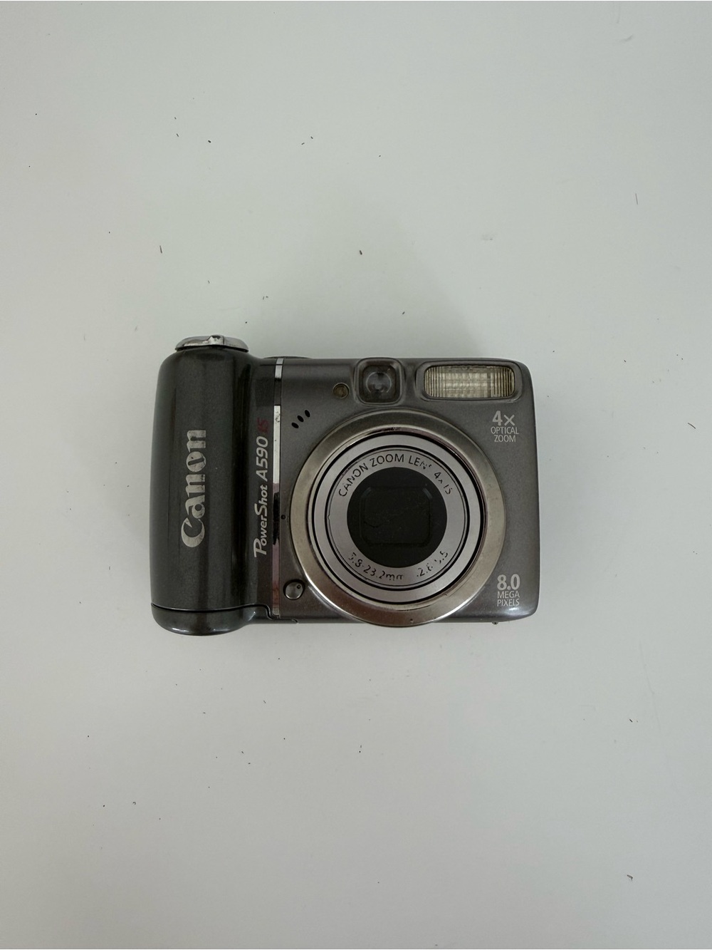 Canon PowerShot A590 Digital Camera - Black and Silver